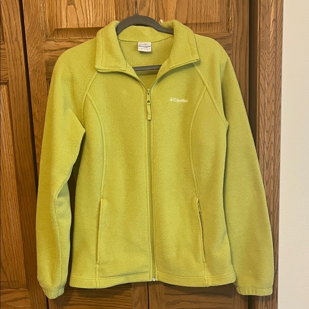 Columbia Bright Green Full-Zip Fleece